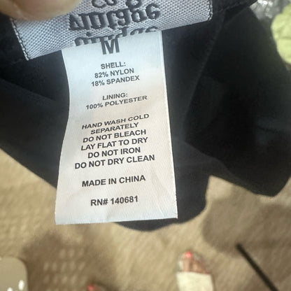 NWOT SIZE M Unique Vintage Black Bikini Swimwear