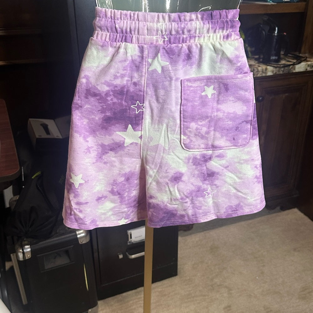 NWT SIZE L/ XL/XXL Wildfox Ethereal Purple and White Tie-Dye Set
