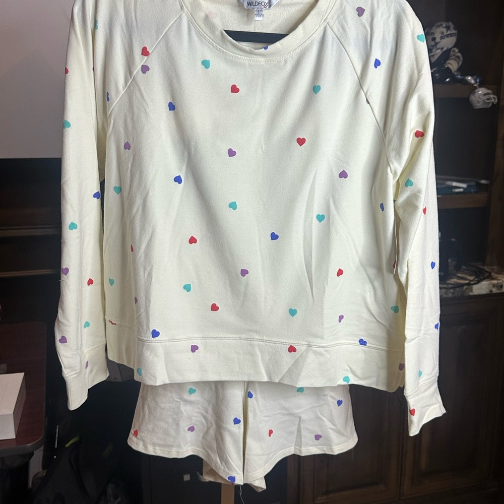 Wildfox Cream and Red Loungewear Set for Cozy Nights