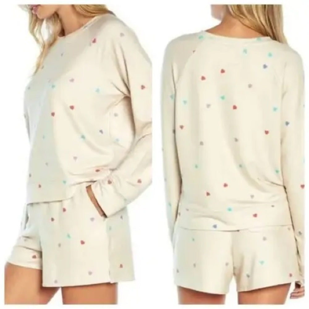 Wildfox Cream and Red Loungewear Set for Cozy Nights