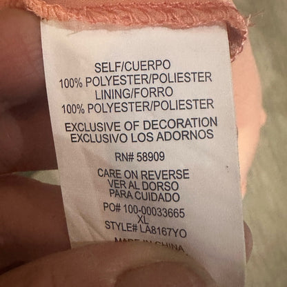 SIZE XL Gibson Latimer Orange and Blue Asymmetrical Sundress