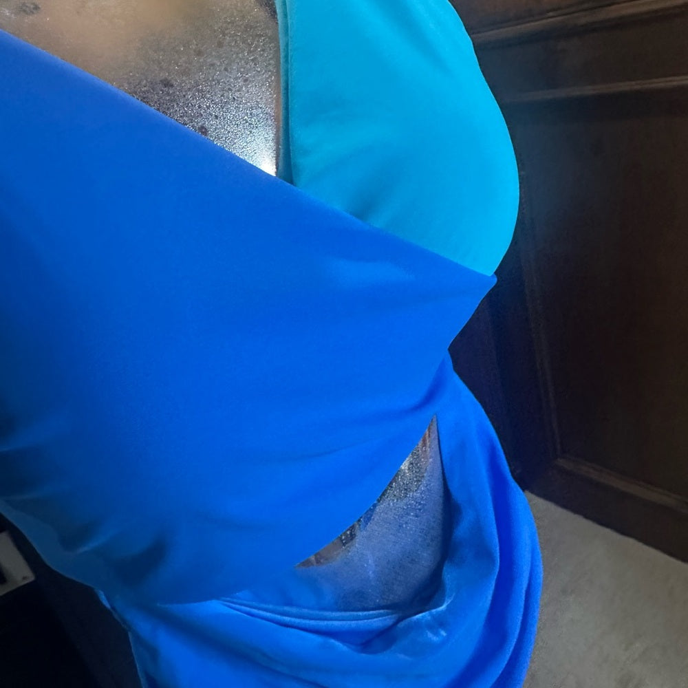 NWT SIZE L Blue Women's One Piece Swimsuit