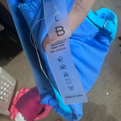 NWT SIZE L Blue Women's One Piece Swimsuit