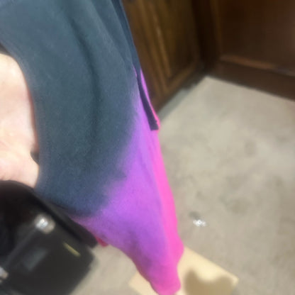 NWT SIZE L/3 v VM eëh Sundry Skater Mini Skirt in Gray and Pink with Tie Front