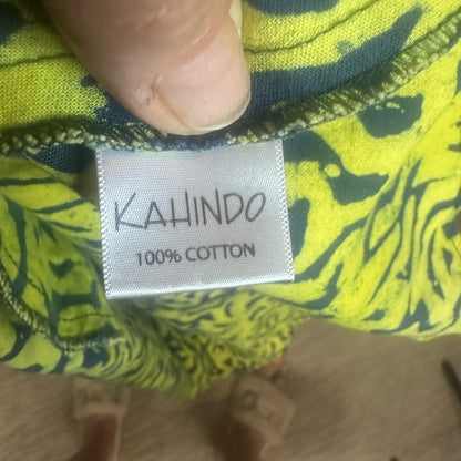 SIZE S Kali Green and Black Mini Dress for a Night Out