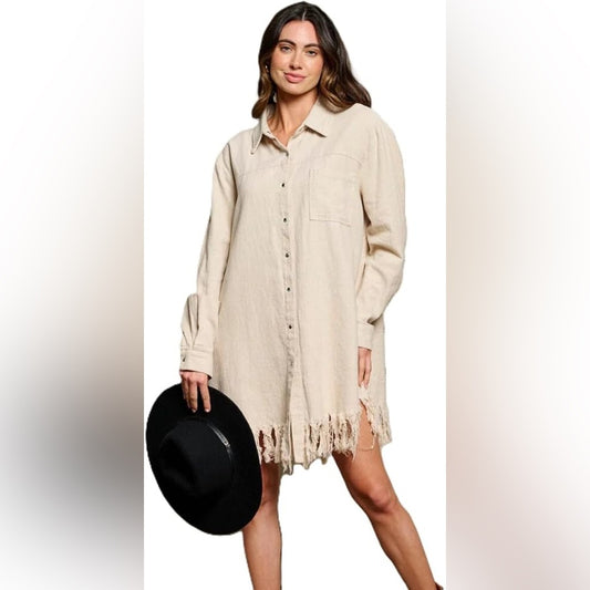 ELF Cream Midi Dress Elegant and Versatile