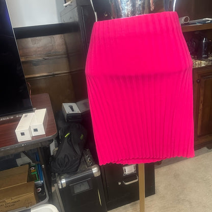 NWT SIZE M Cotton Citizen Pink Ribbed Mini Skirt for Night Out