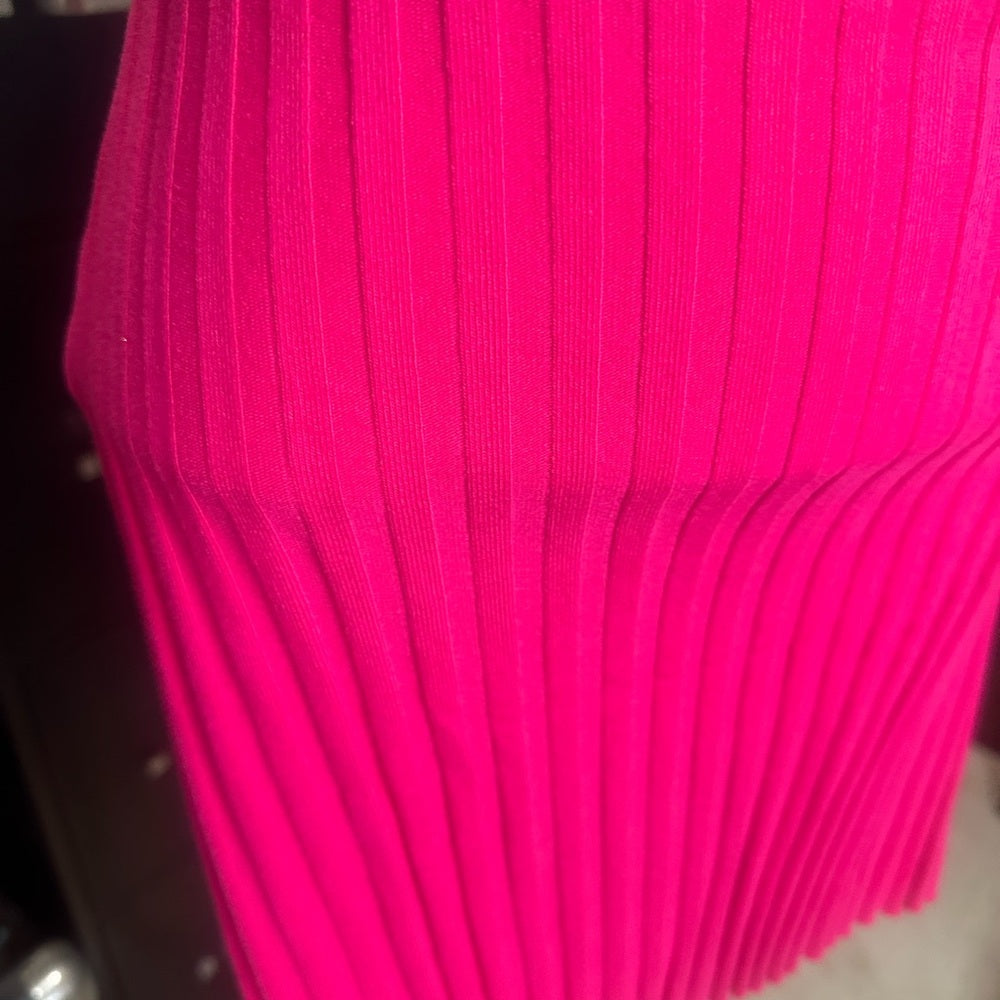 NWT SIZE M Cotton Citizen Pink Ribbed Mini Skirt for Night Out