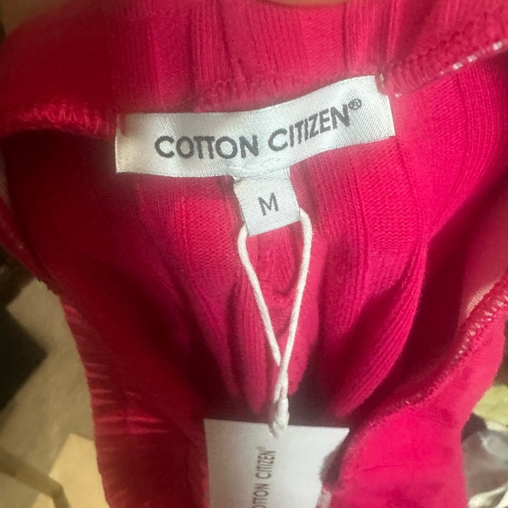 NWT SIZE M Cotton Citizen Pink Ribbed Mini Skirt for Night Out