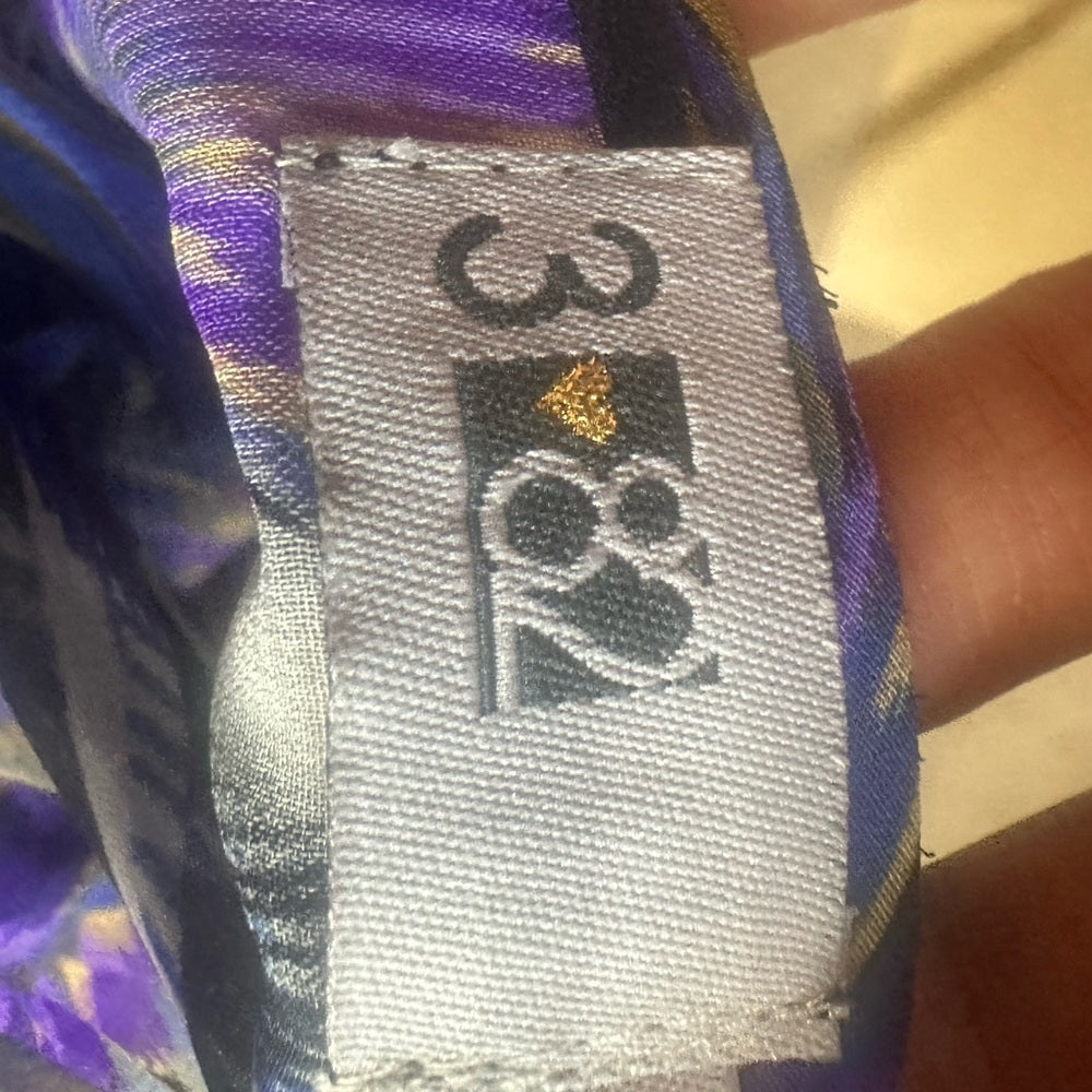 SIZE S Chic Long Sleeve Dress in Blue and Purple