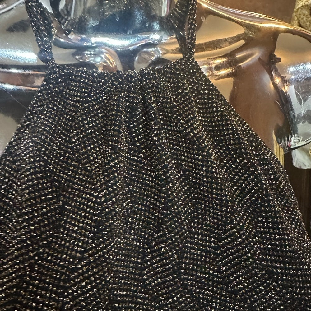 NWT SIZE L Show Me Your MuMu Silver Sleeveless Halter Mini Dress