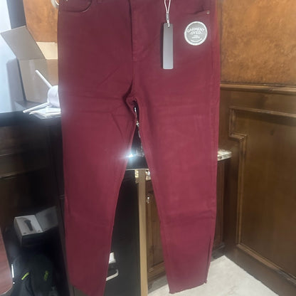 Tractr Red Skinny Jeans Sleek High-Rise