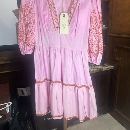 NWT SIZE S DX Collection Pink and Red Mini Dress