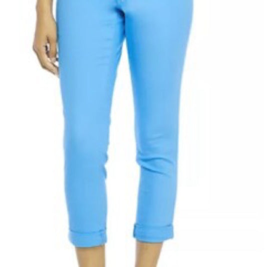 NWT SIZE 12/31 Tractr Blue Cropped Ankle Pants with Slim Fit
