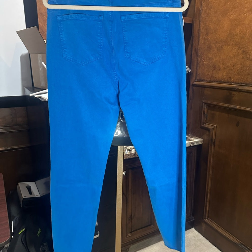 NWT SIZE 12/31 Tractr Blue Cropped Ankle Pants with Slim Fit