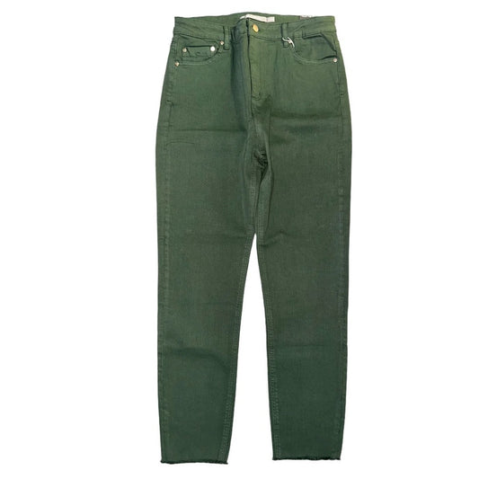 NWT SIZE 10/30 Tractr Green Cropped Ankle Pants High-Rise