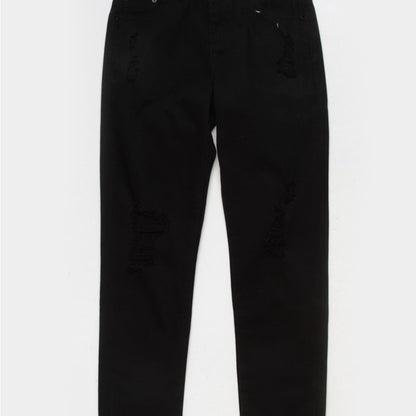 NWT SIZE 12/31 Tractr Skinny Black Jeans with Tapered Fit