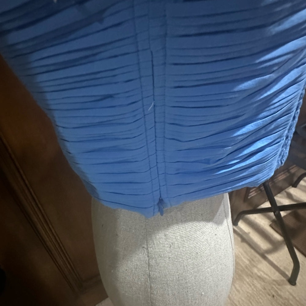 NWOT SIZE 10 Madewell Sky Blue Ruched Crop Camisole