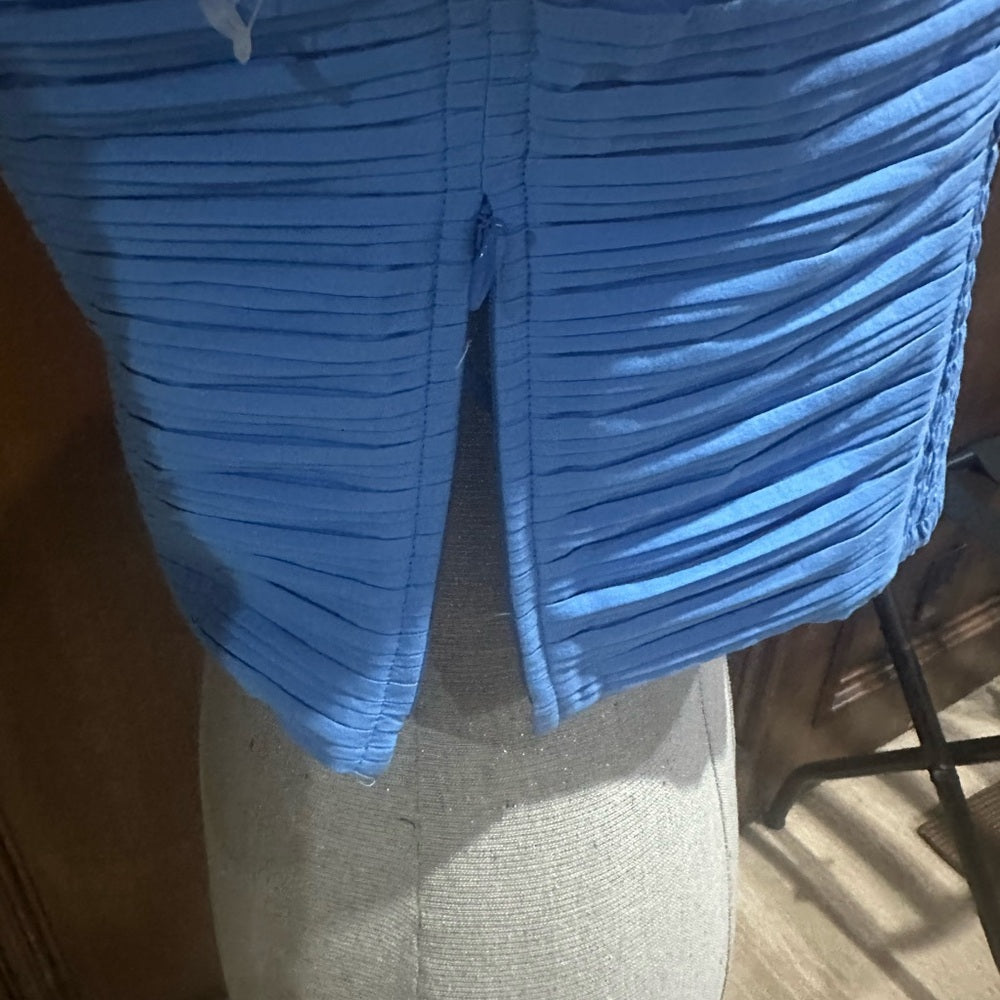 NWOT SIZE 10 Madewell Sky Blue Ruched Crop Camisole