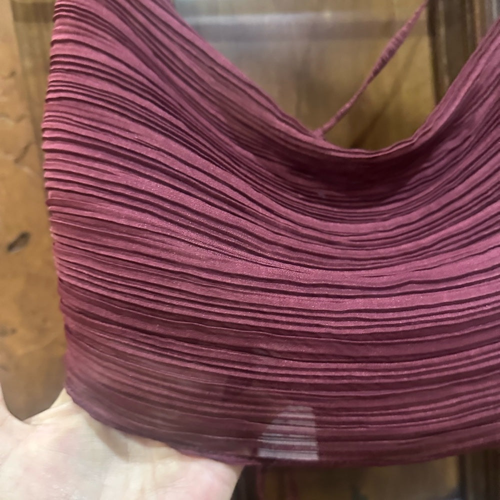 NWT SIZE 10 Topshop Red Ribbed Crop Camisole