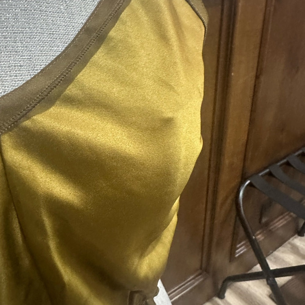 NWT SIZE M Zara Yellow Bustier Camisole Top