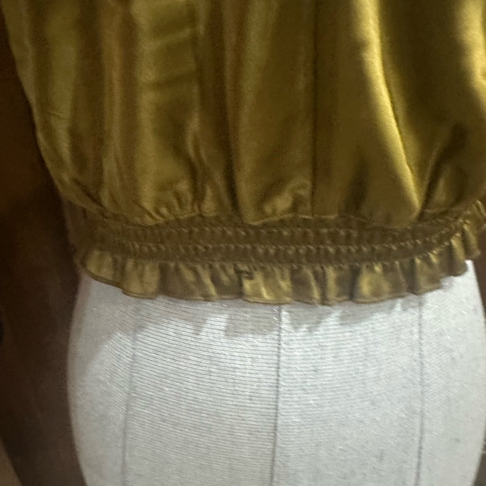 NWT SIZE M Zara Yellow Bustier Camisole Top