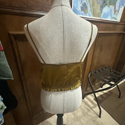 NWT SIZE M Zara Yellow Bustier Camisole Top