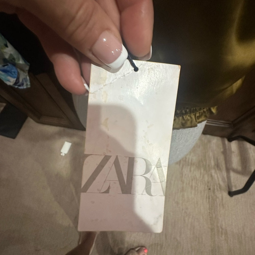 NWT SIZE M Zara Yellow Bustier Camisole Top