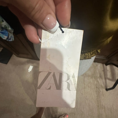 NWT SIZE M Zara Yellow Bustier Camisole Top