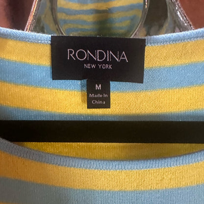 NWT SIZE M Yellow and Blue Sleeveless Boxy Muscle Tee