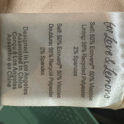 NWOT SIZE L For Love And Lemons Blue and Yellow Mini Pencil Skirt