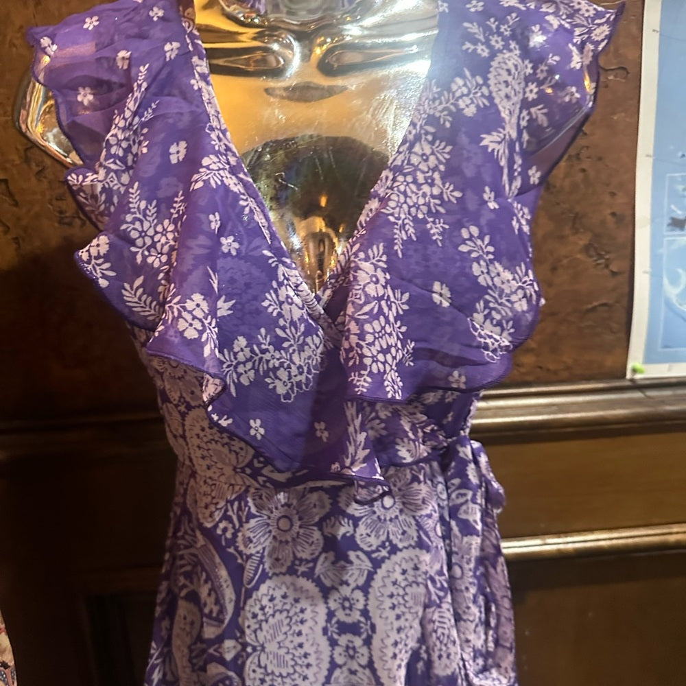 NWT SIZE S RAGA Purple Asymmetrical High-Low Sundress