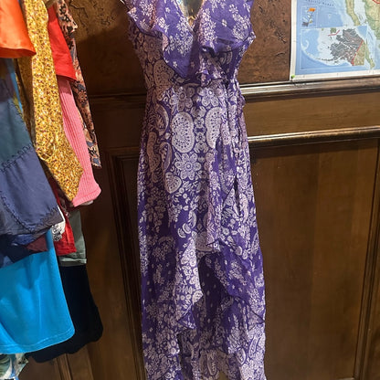 NWT SIZE S RAGA Purple Asymmetrical High-Low Sundress