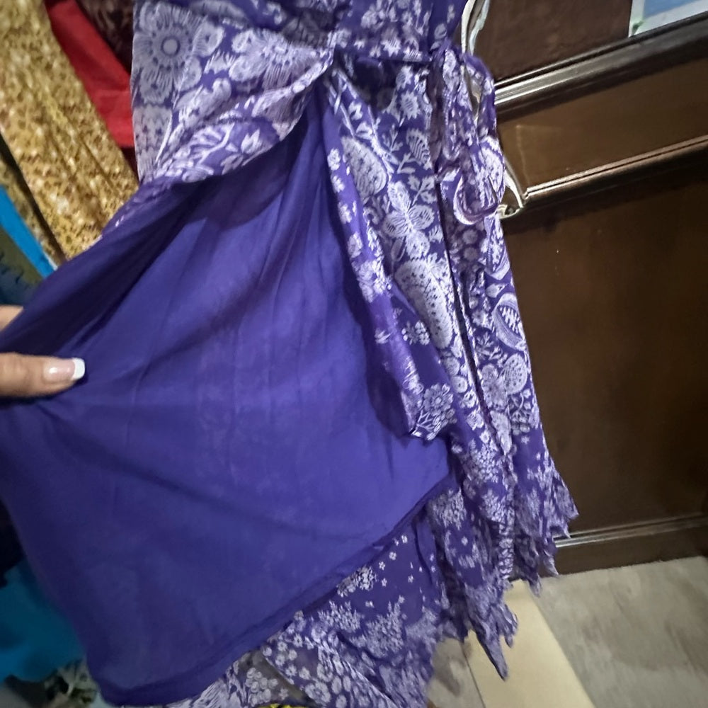 NWT SIZE S RAGA Purple Asymmetrical High-Low Sundress