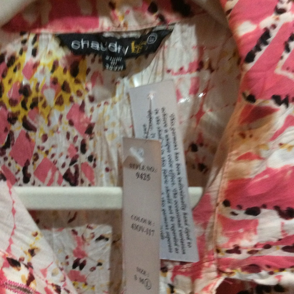 NWT size L Brown and Tan Sleeveless Notched Collar Mini Sundress