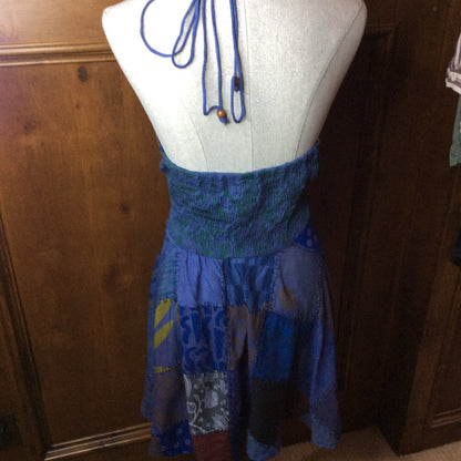 NWOT SUZE XS/S Purple Halter Wrap Mini Dress for Cocktail