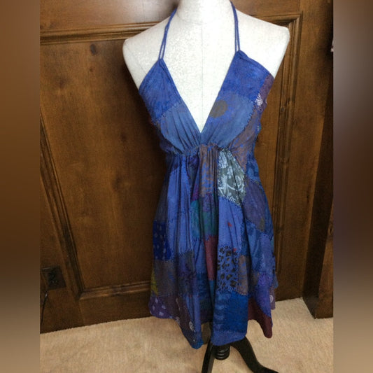 NWOT SUZE XS/S Purple Halter Wrap Mini Dress for Cocktail