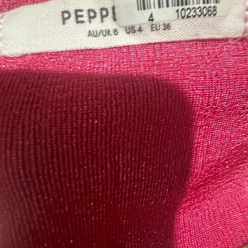 NWT SIZE 4 Peppermayo Pink Sleeveless Ruched Crop Top