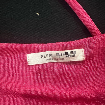 NWT SIZE 4 Peppermayo Pink Sleeveless Ruched Crop Top