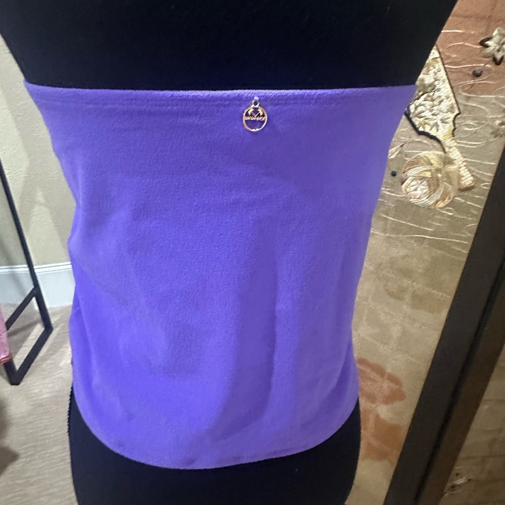 NWOT SIZE S/M Purple Strapless Ruched Crop Top