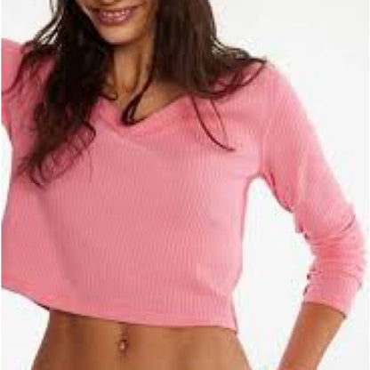 NWT SIZE XL We The Free Pink Crop Top