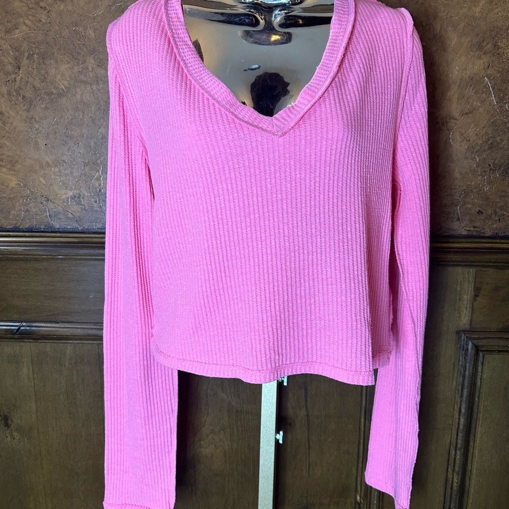 NWT SIZE XL We The Free Pink Crop Top