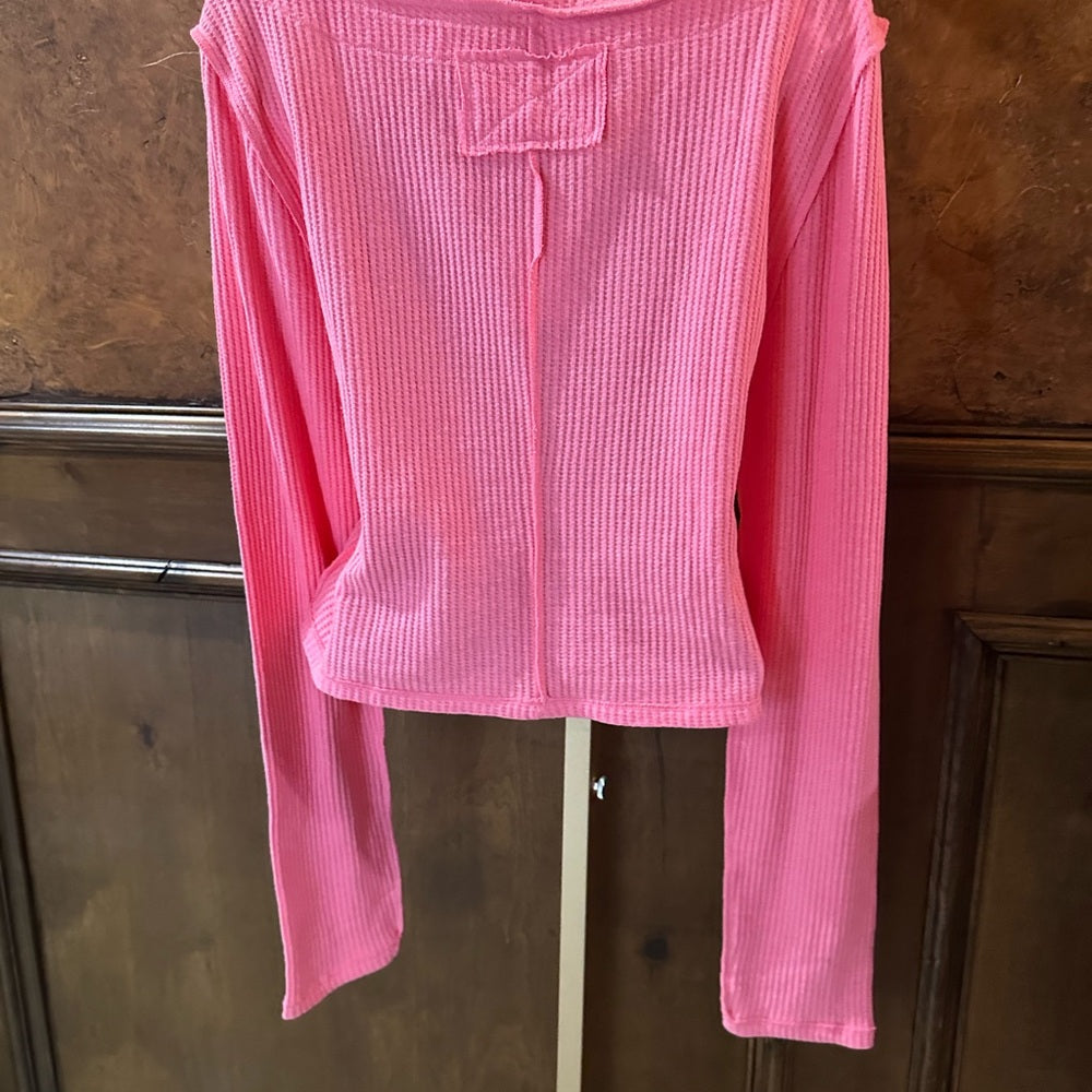NWT SIZE XL We The Free Pink Crop Top