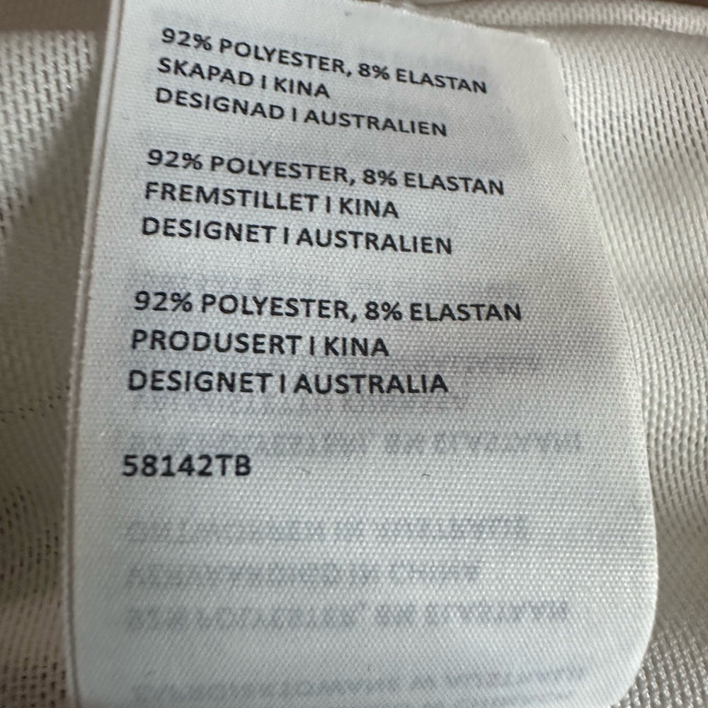 NWOT SUZE XS Bardot White Strapless Crop Top