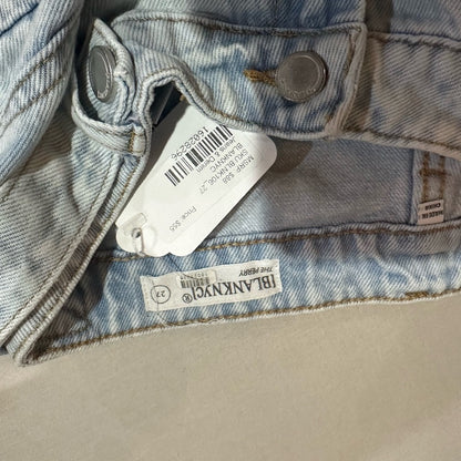 SIZE 27 Blank NYC Blue Cargo Denim Shorts Relaxed Fit