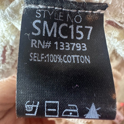 NWOT SIZE OS POL Cream Ruffled Cropped Blouse