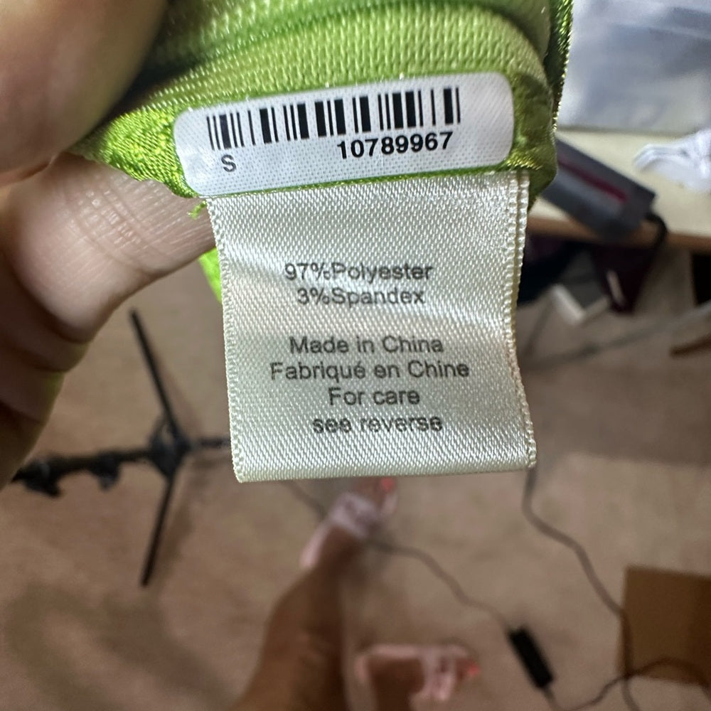 NWOT SIZE S Ronny Kobo Collection Green Midi Skirt with Slit
