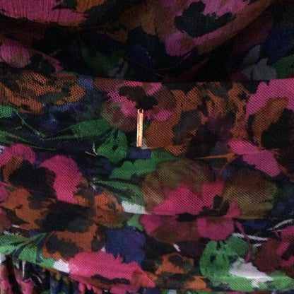 NWT SIZE S Misa Los Angeles Asymmetrical Pink and Green Wrap Skirt