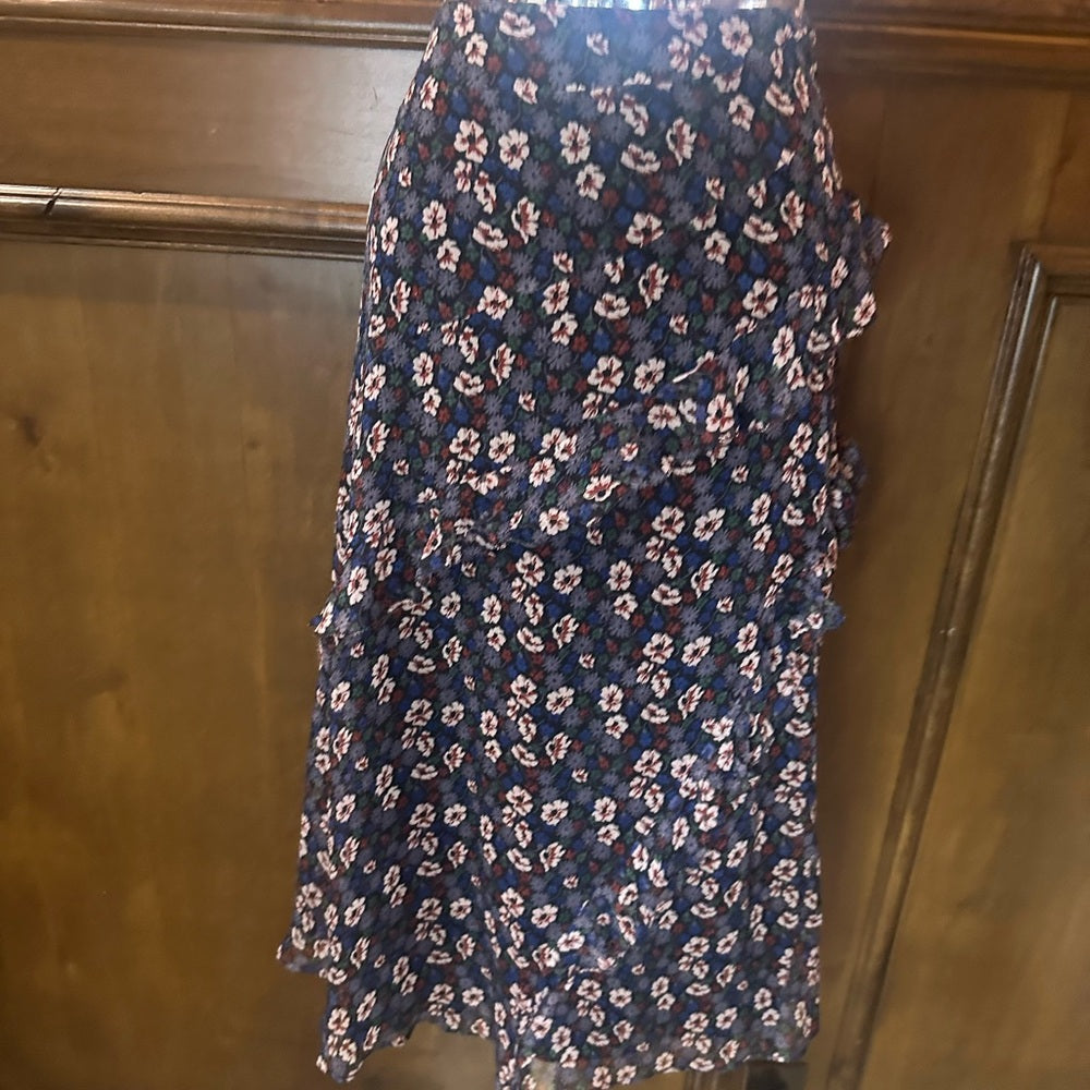 NWT SIZE 4 Joie Pink Asymmetrical Midi Skirt for Work