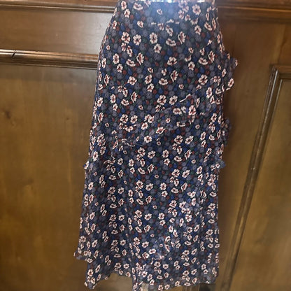 NWT SIZE 4 Joie Pink Asymmetrical Midi Skirt for Work